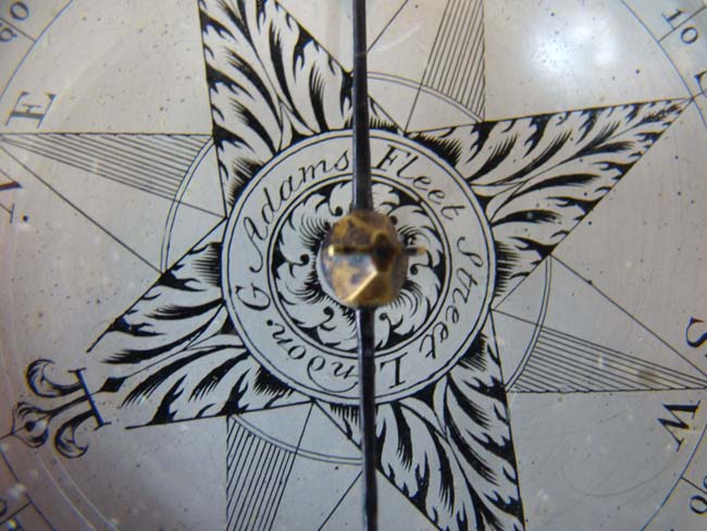A fine 18th century Surveyor's compass by George Adams, Royal Instrument Maker to the Prince of Wales, circa 1760-1770 — image 2